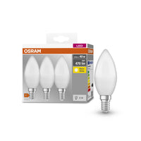 OSRAM BASE CLASSIC B 40 FR LED-Lampe, 4,9W, 470lm, Blanc chaud, E14
