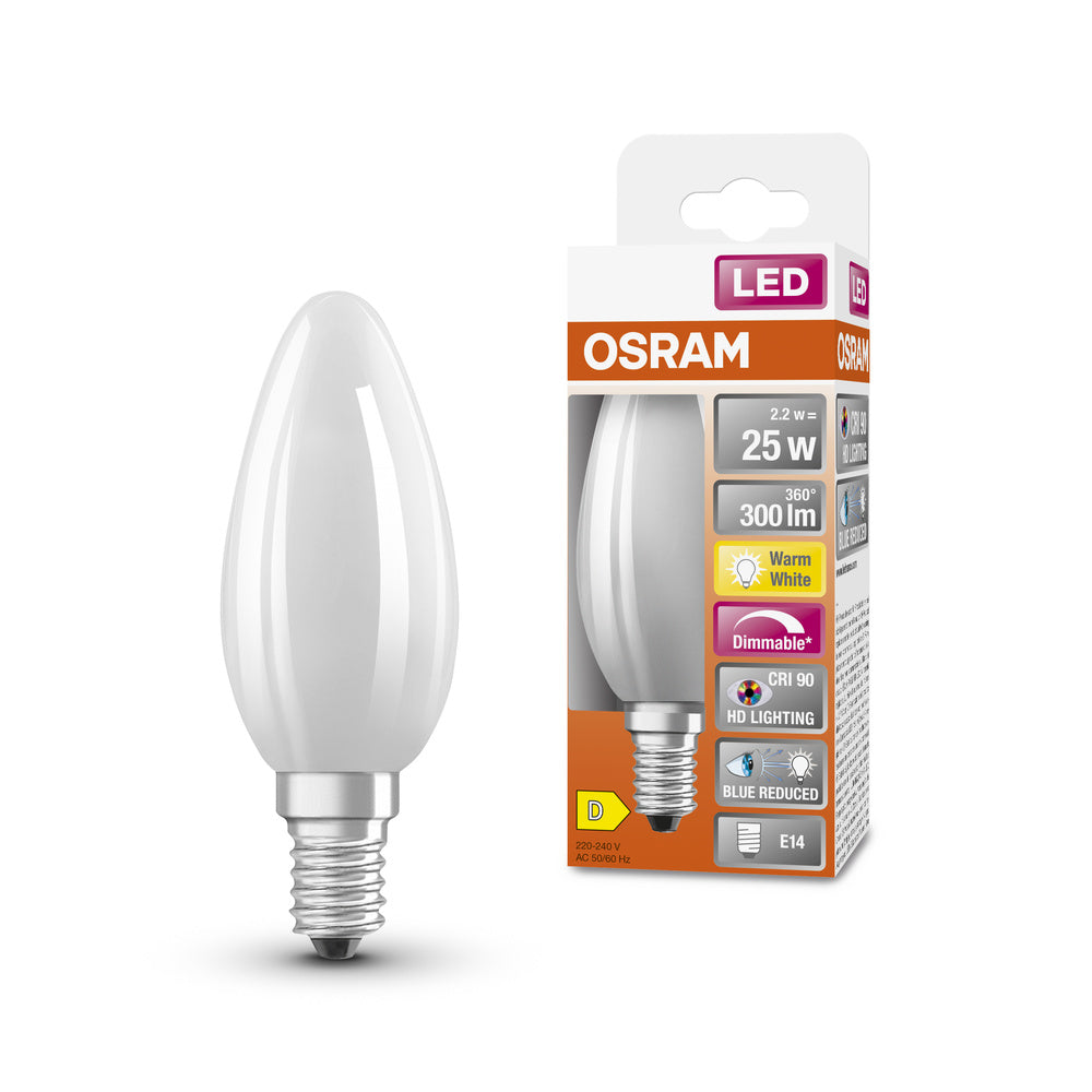 OSRAM SUPERSTAR+ CLASSIC P GLFR 25 LED-Lampe, 2,2W, 300lm, E14