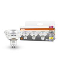 OSRAM Lampe LED STAR MR16 6,5W 12V GU5.3, pack de 3