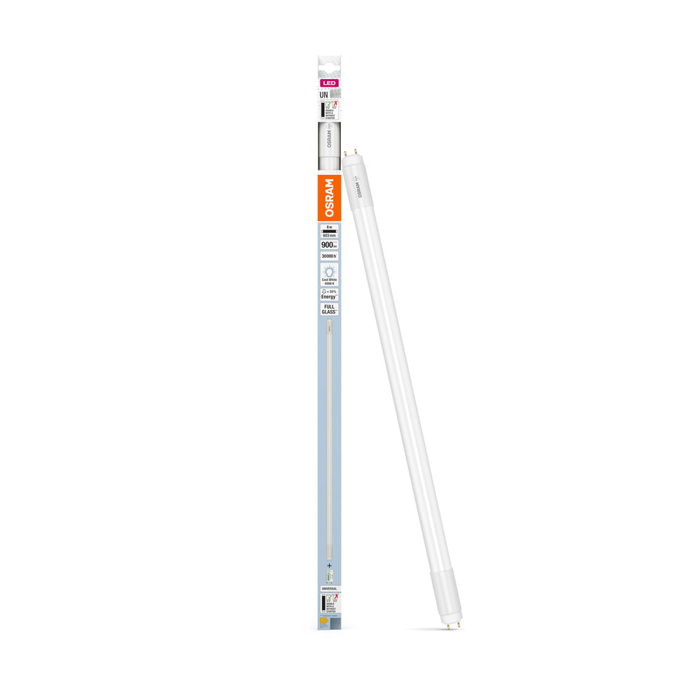 Tube LED OSRAM TUBE T8 UNIVERSEL 600 mm 8W 840, 900 lm, 4000 K, blanc froid