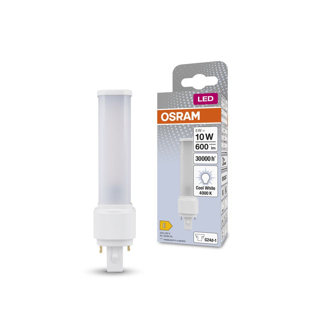 OSRAM DULUX LED-Lampe D10 EM, 5W, 600lm, 4000K, G24d-1