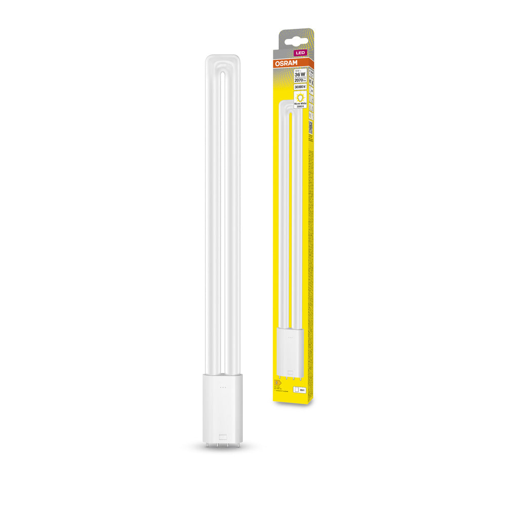 OSRAM LED-Ersatz für KLLni, mit 4pol. 2G11 Stecksockel zum Betrieb am EVG oder Netzspannung, 36 Watts Ersatz, 2G11, Tube, single-ended, 3000 Kelvin, Warm weiß, Klares Glas, single Pack