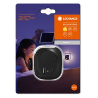 LEDVANCE LUNETTA EDGE veilleuse à douille, 0,35W, 10lm, noir