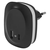 OSRAM LUNETTA EDGE Steckdosen-Nachtlicht, 0,35W, 10lm, schwarz