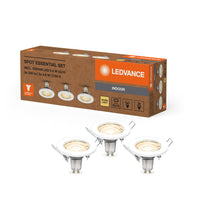 LEDVANCE LED SPOT SET RECESS ESSENTIAL GU10 3x2.6W GU10 White, 230 lm, 2700 K, Warmweiß, 3er Pack
