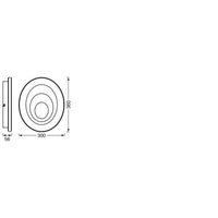 LEDVANCE ORBIS SPIRAL OVAL Deckenleuchte, weiß, 27W, 2400lm