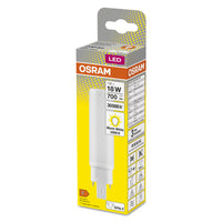 Lampe LED OSRAM DULUX LED D/E HF &amp; AC MAINS 7W 830 G24Q-2, 700 lm, 3000 K, blanc chaud