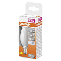 Lampe OSRAM LED Star Classic, mini bougie, 5,5W, Dépolie, E14