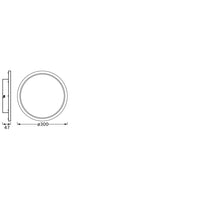 LEDVANCE ORBIS DISC Badezimmerleuchte, Chrom, 18W, 2200lm