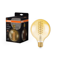 Lampe LED OSRAM VINTAGE 1906® LED CLASSIC Globe Dimmable 8,8 W 824 Gold E27, 806 lm, 2400 K, Blanc chaud confort