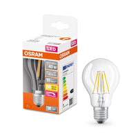OSRAM LED Lampe LED Retrofit CLASSIC A DIM 4.8W 827 Clear E27, 470 lm, 2700 K, Warmweiß