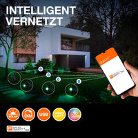 OSRAM SMART+ Jardin Bluetooth Piquet Solaire, noir