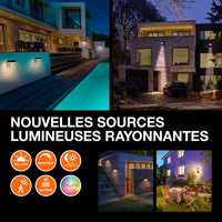 OSRAM ENDURA Style Petite lampe solaire murale, capteur, 3000K