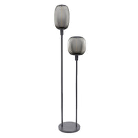 OSRAM Bâton Décor Sol Gris Foncé Lampadaire 146cm 2x E27