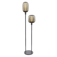 OSRAM Bâton Décor Sol Gris Foncé Lampadaire 146cm 2x E27