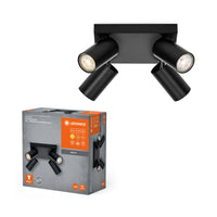 LEDVANCE LED SPOT OCTAGON PL 4 x 3,4W, GU10, 920lm, noir