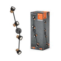 LEDVANCE DECOR SPOT CORK Deckenleuchte, 4 x 3,4W, 920lm, schwarz