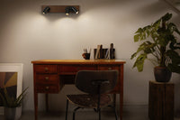 OSRAM DECOR SPOT MERCURY Plafonnier, 3 x 3,4W, aspect bois noir