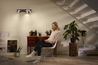OSRAM DECOR SPOT MERCURY Plafonnier, 3 x 3,4W, aspect bois, blanc