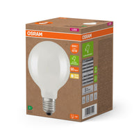 OSRAM LED Superstar Classic Globe Lampe Frosted, 3.8W, 806lm