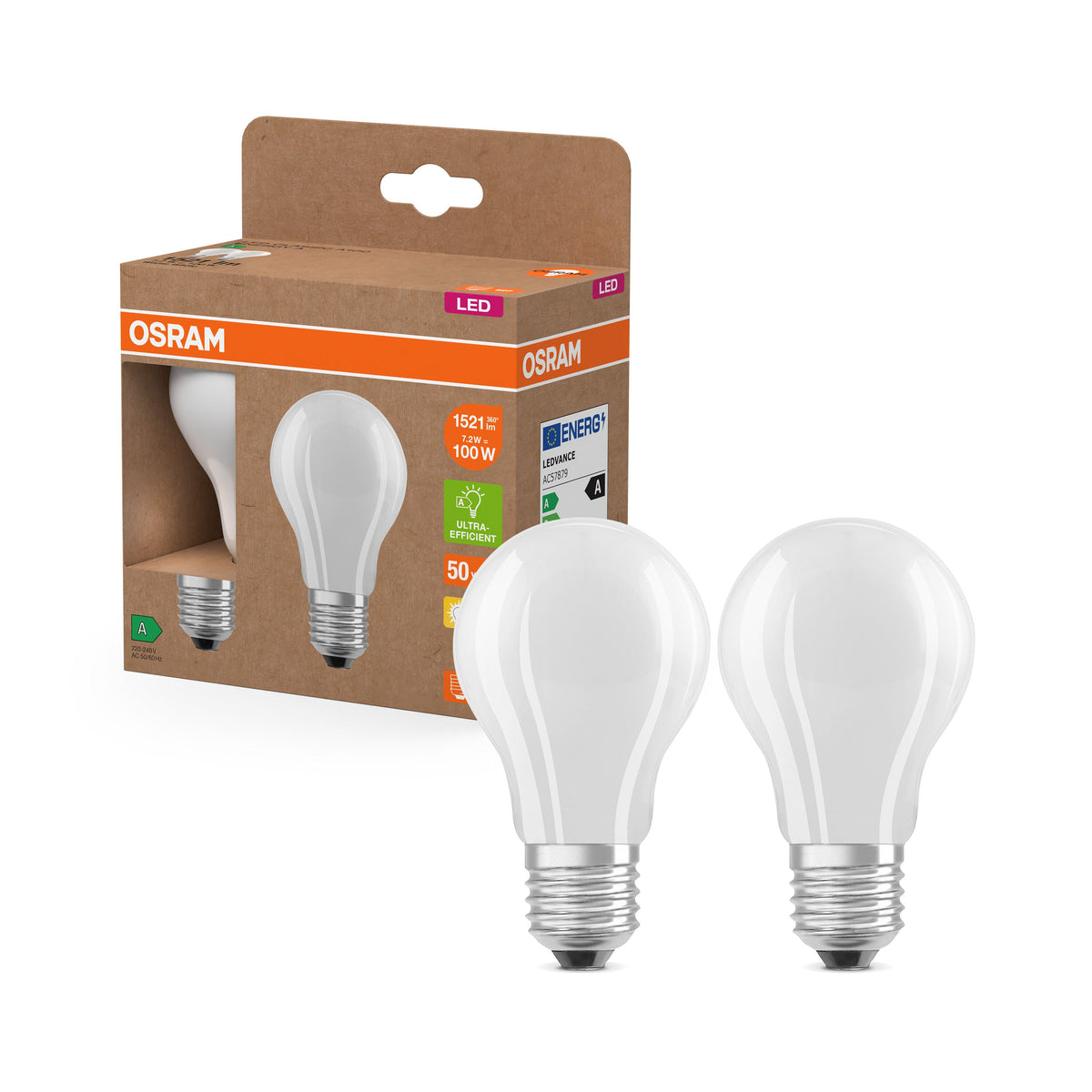 OSRAM LED Superstar Classic lampe Dépolie, 7,2W, EEK A, E27