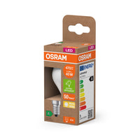 Lampe LED de classe énergétique OSRAM, Miniball, 2,2 W, dépolie, EEK A