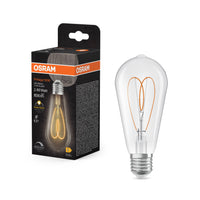 OSRAM Vintage 1906 Edison Lampe LED Transparente, 7,2W, 806lm, E27