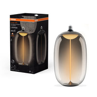 OSRAM Vintage 1906®LED GRANDE AMPOULE DÉCORATIVE AVEC Lampe LED À FILAMENT-STYLE MAGNÉTIQUE Fumée, dimmable, 12W, E27, ELIPSE OVALE