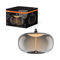 OSRAM Vintage 1906® LED BIG DECORATIVE BULB WITH FILAMENT-MAGNETIC STYLE LED-Lampe Smoke, dimmbar, 12W, E27, ELIPSE , Comfort warm white