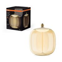 OSRAM Vintage 1906® Ampoule LED décorative grande avec filament - Style magnétique LED-Lampe Ambre, 12W, 550lm, dimmable, E27, OVALE, Blanc chaud confortable