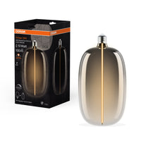 OSRAM Vintage 1906® GRANDE AMPOULE DÉCORATIVE LED AVEC Lampe LED À FILAMENT MAGNÉTIQUE Fumée, dimmable, 4,8 W, ELIPSE OVALE