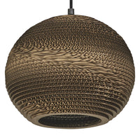 LEDVANCE Suspension Décor Carton Boule marron, E27