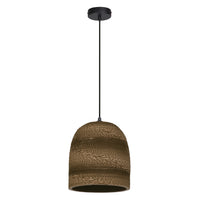 LEDVANCE Suspension Décor Carton Boule Cloche marron, E27