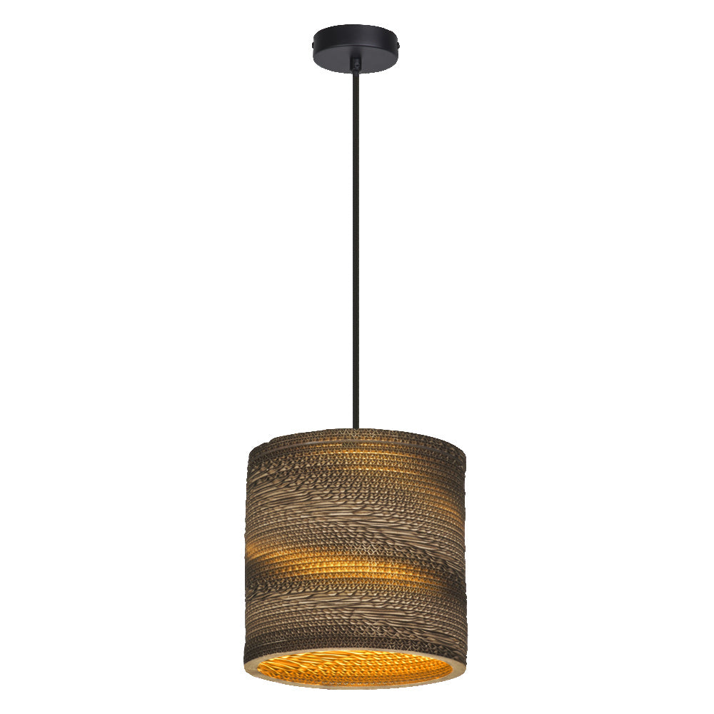 LEDVANCE DECOR Pendelleuchte Decor Cardboard Cylinder braun, E27