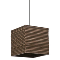 LEDVANCE Suspension Décor Carton Carré marron, E27