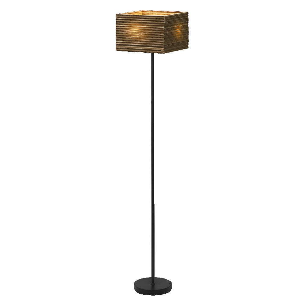 LEDVANCE Lampadaire Decor Carton Carré marron, E27
