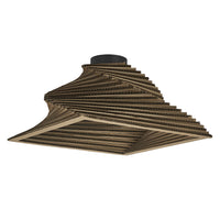 LEDVANCE Plafonnier Décor Carré Tournant marron