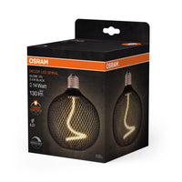 OSRAM DECOR Lampe LED à filament spirale globe, noir, 3,5W, 130lm