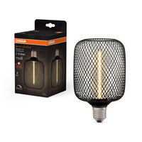 OSRAM DECOR Lampe LED à filament de paille carrée, noire, 3,5W, 110lm