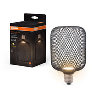 OSRAM DECOR LED Flatlampe Lampe Schwarz, 3.5W, Frosted, 100mm