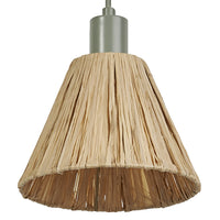 OSRAM DECOR Suspension Décor Raphia vert-brun, E27, 200 mm