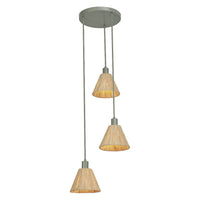 LEDVANCE DECOR Suspension Décor Raffia Plate vert, 3xE27