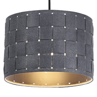 LEDVANCE Suspension Decor Felt Weaving gris foncé E27 280 mm