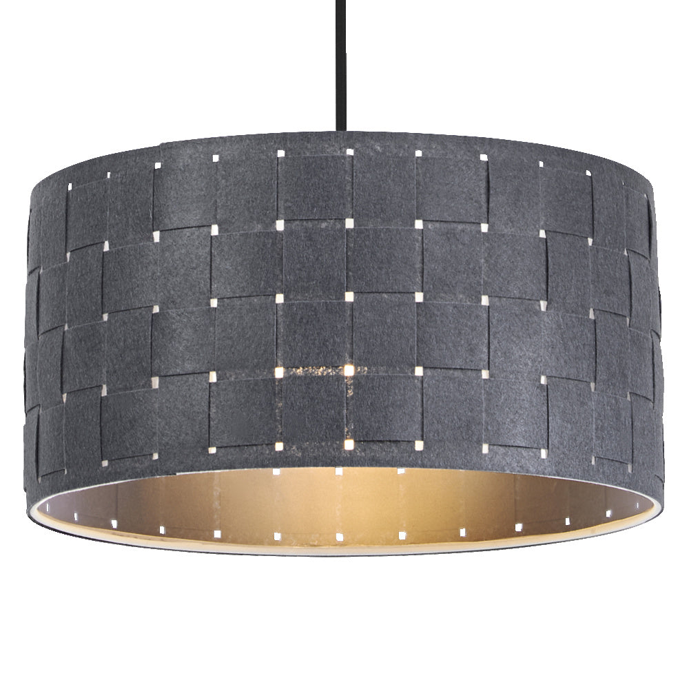 LEDVANCE Suspension Décor Feutre Tissage gris foncé E27 380 mm