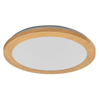 OSRAM ORBIS Disc Plafonnier de salle de bain 30cm 22W IP44 Décor bois