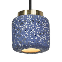 LEDVANCE DECOR Terazzo Ball Suspension bleue, GU10