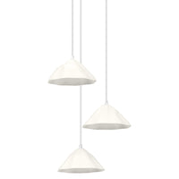 OSRAM DECOR Suspension 3-flammes Decor Lotus Leaf blanc, E14