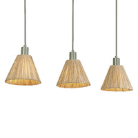 LEDVANCE DECOR Suspension Décor Raphia Linéaire vert, 3xE27