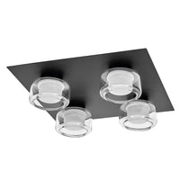 OSRAM ORBIS Flamme Plafonnier de salle de bain 22W Click CCT IP44 noir