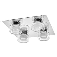 LEDVANCE ORBIS Flame Badezimmer Deckenleuchte 22W Click CCT IP44 Chrome